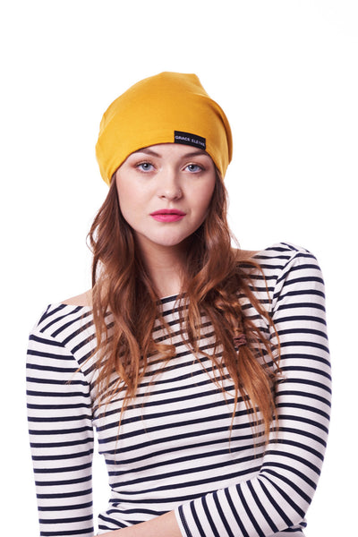 Mustard Slap | Satin Lined Cap