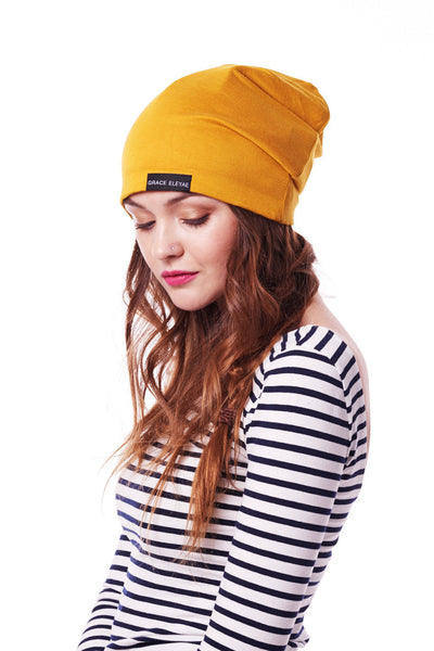 Mustard Slap | Satin Lined Cap