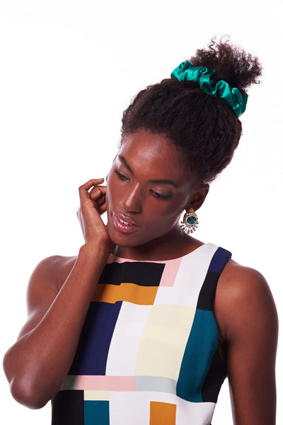 Satin Scrunchie - Green