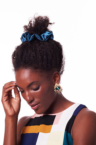 Satin Scrunchie - Teal