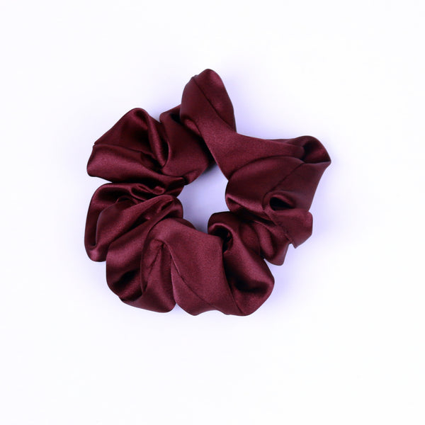 Satin Scrunchie - Burgundy