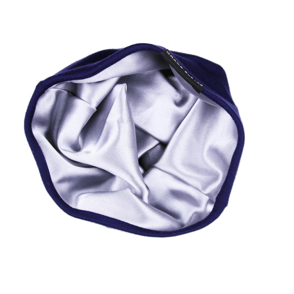 Navy Slap | Satin Lined Cap