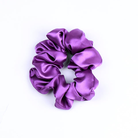 Satin Scrunchie - Purple